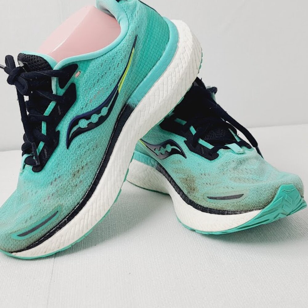 Saucony Women's Turquoise Green Triumph S10678-26 Athletic Running Shoes Size 9 - Picture 3 of 11